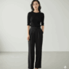 [BM021] Casual Draped Wide-Leg Pants