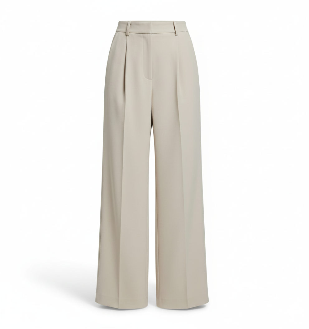 [BM021] Casual Draped Wide-Leg Pants