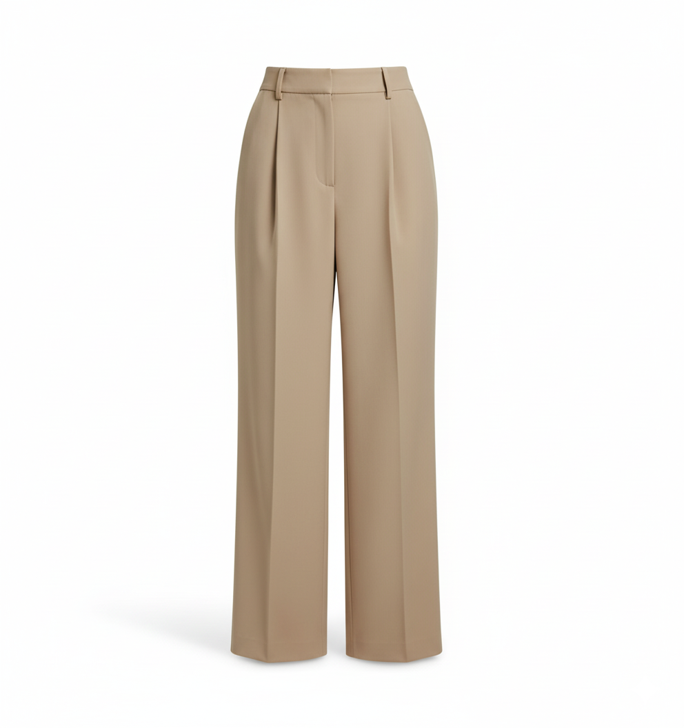[BM021] Casual Draped Wide-Leg Pants