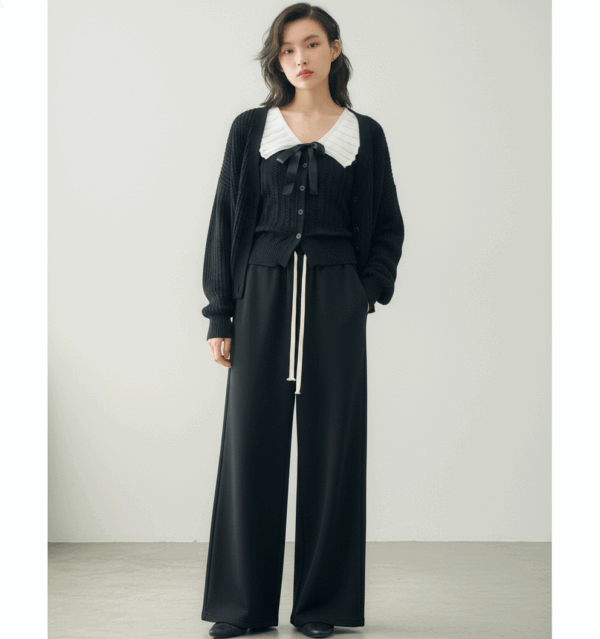 [BM022] Faux Cashmere Knit Pants