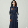 [DC018] Elegant Denim Dress
