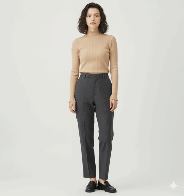 [TP047] Half-Turtleneck Base Top