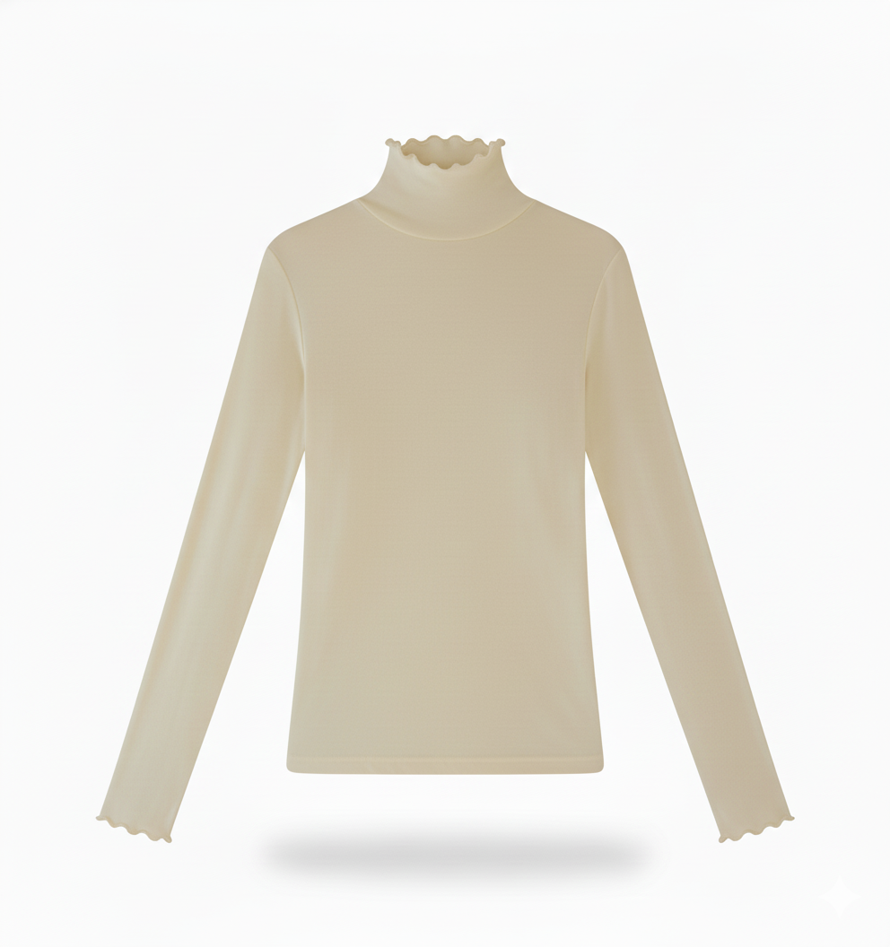 [TP047] Half-Turtleneck Base Top