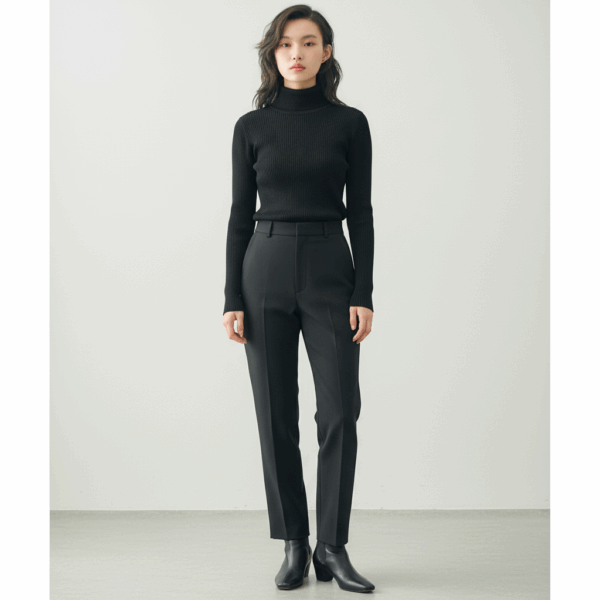 [TP049] High-Neck Knit Sweater