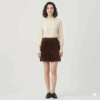[BM027] Mink-Texture Fuzzy Midi Skirt
