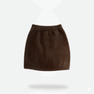 [BM027] Mink-Texture Fuzzy Midi Skirt