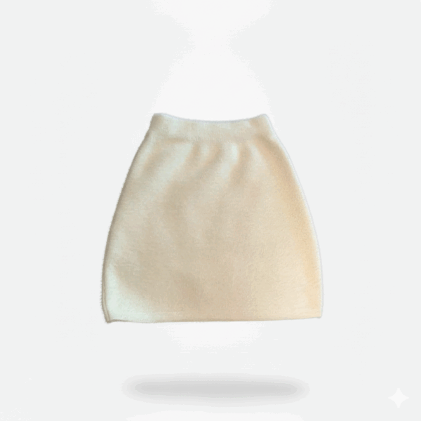 [BM027] Mink-Texture Fuzzy Midi Skirt