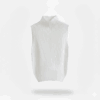 [TP053] Ribbed Sleeveless Half-Turtleneck Knit Vest