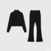[DC019] Knitted Turtleneck Slim-Fit Pants Set
