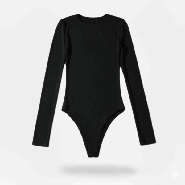 [TP057] Round-Neck Long-Sleeve Bodysuit