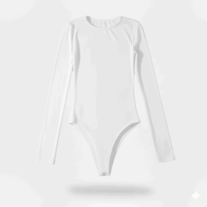 [TP057] Round-Neck Long-Sleeve Bodysuit