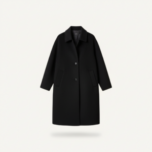 [TP061] Peter Pan Collar Reversible Wool Coat