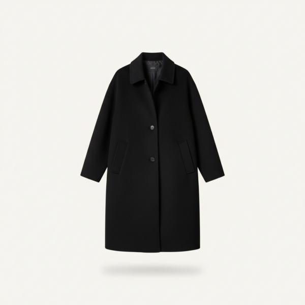 [TP061] Peter Pan Collar Reversible Wool Coat