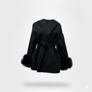 [TP062] Faux-Fur Sleeve Jacket