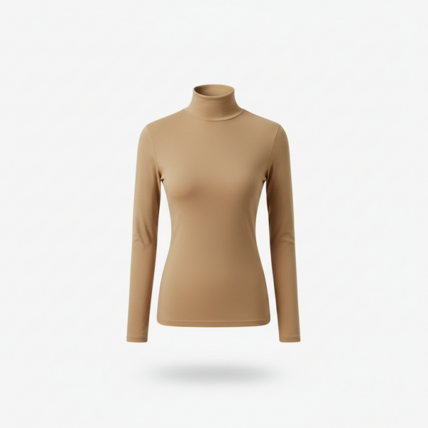 [TP065] Knit Half-Turtleneck Base Layer Top