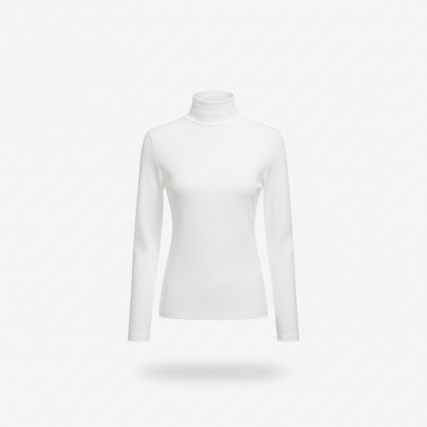 [TP065] Knit Half-Turtleneck Base Layer Top