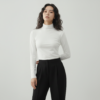 [TP065] Knit Half-Turtleneck Base Layer Top