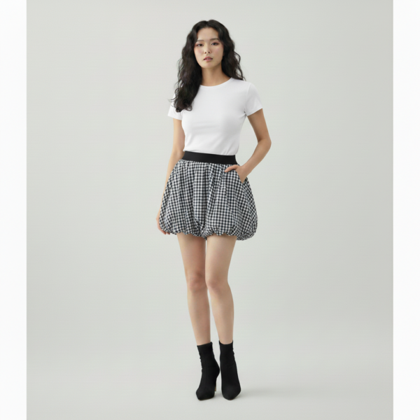 [BM010] Versatile Bubble Hem Skirt