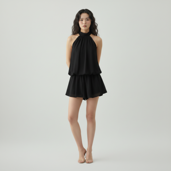 [DC025] Ethereal Chiffon Tiered Halter