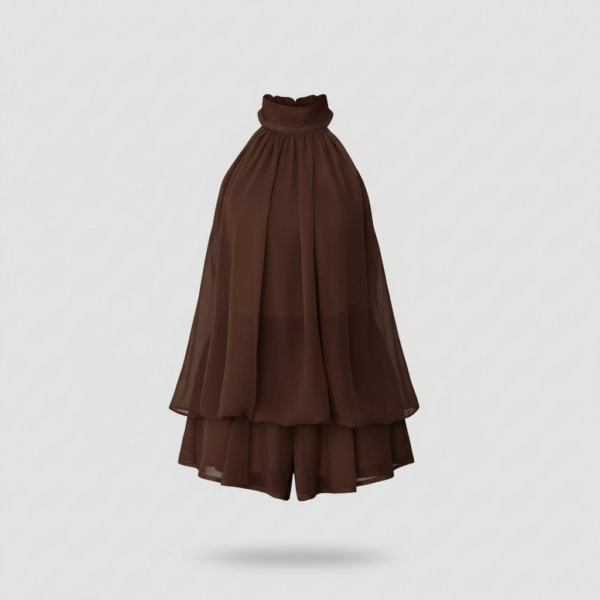 [DC025] Ethereal Chiffon Tiered Halter