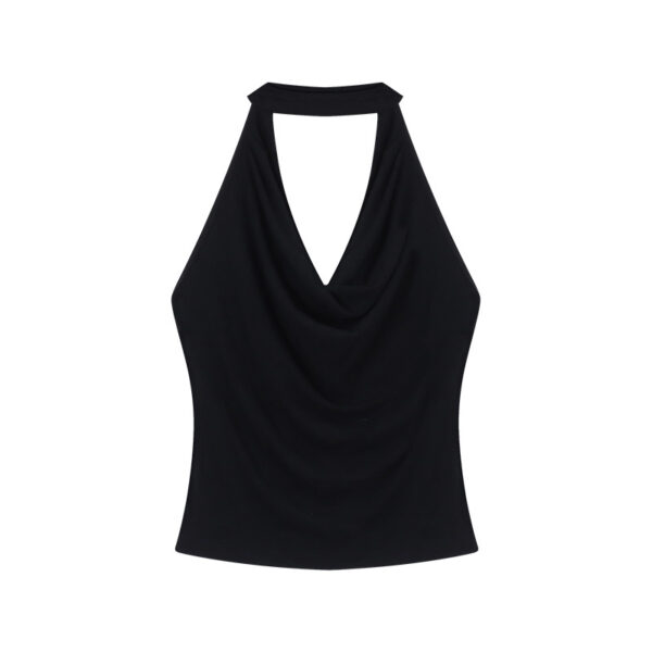 [TP071] The Serene Drape Halter Blouse