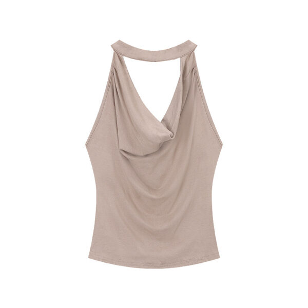 [TP071] The Serene Drape Halter Blouse