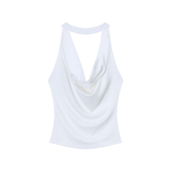 [TP071] The Serene Drape Halter Blouse