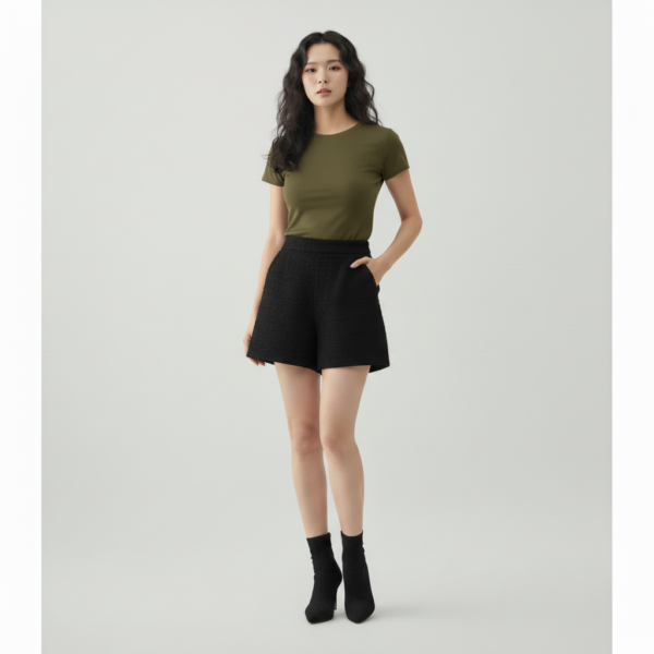 [TP072] The Essential Sculpting Crew Neck Tee