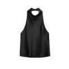 [TP073] Sophisticated Cowl Neck Satin Halter Top