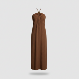 [DC028] Aurelia Satin Halter Maxi Dress