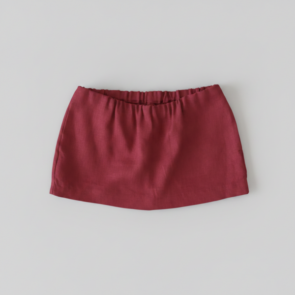 [BM038] Elevated Minimalis Elastic-Waist Mini Skirt
