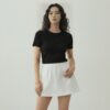 [BM038] Elevated Minimalis Elastic-Waist Mini Skirt