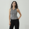 [TP078] The Riviera Striped Halter Shirt
