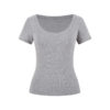 [TP080] Fitted Crew-Neck Top