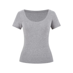 [TP080] Fitted Crew-Neck Top