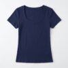 [TP080] Fitted Crew-Neck Top