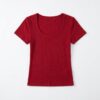 [TP080] Fitted Crew-Neck Top
