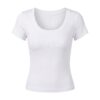 [TP080] Fitted Crew-Neck Top