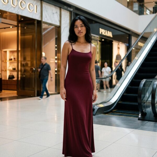 [DC029] Elegant Strap Maxi Slip Dress