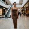 [DC030] Elegant Strap Bodycon Maxi Dress