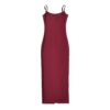 [DC030] Elegant Strap Bodycon Maxi Dress