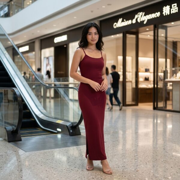 [DC030] Elegant Strap Bodycon Maxi Dress