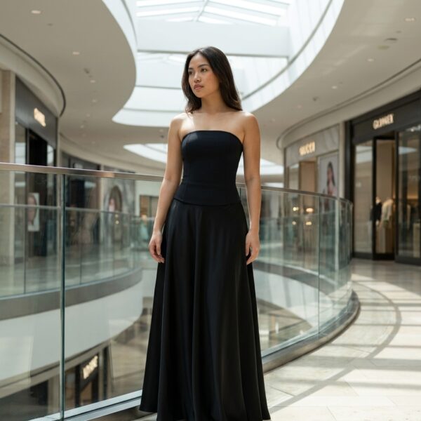 [TP081] Effortless Elegance Strapless Bandeau Top