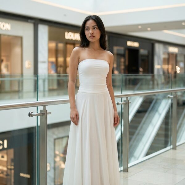 [TP081] Effortless Elegance Strapless Bandeau Top