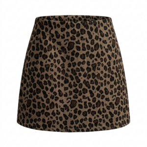 [BM045] Timeless Leopard Print A-Line Mini Skirt