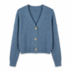 [TP087] Elegant Ribbed Knit V-Neck Cardigan