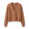 [TP087] Elegant Ribbed Knit V-Neck Cardigan