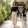 [TP088] Elegant Off-Shoulder Ribbed Knit Sweater